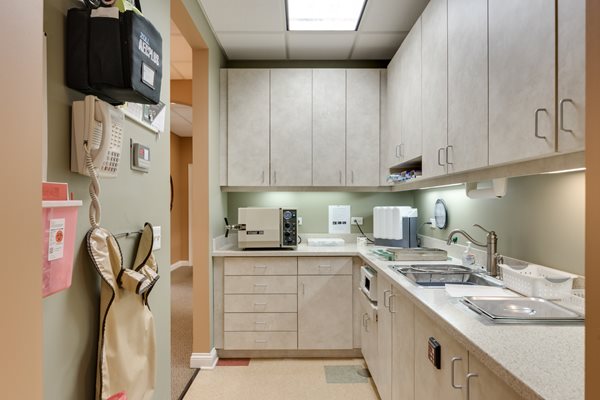 The examination room in Kennedy & Limardi Family Dental